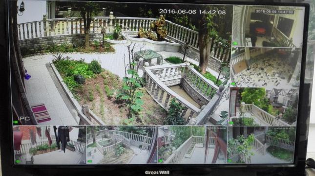 别墅视频监控系统 摄像头安装 案例